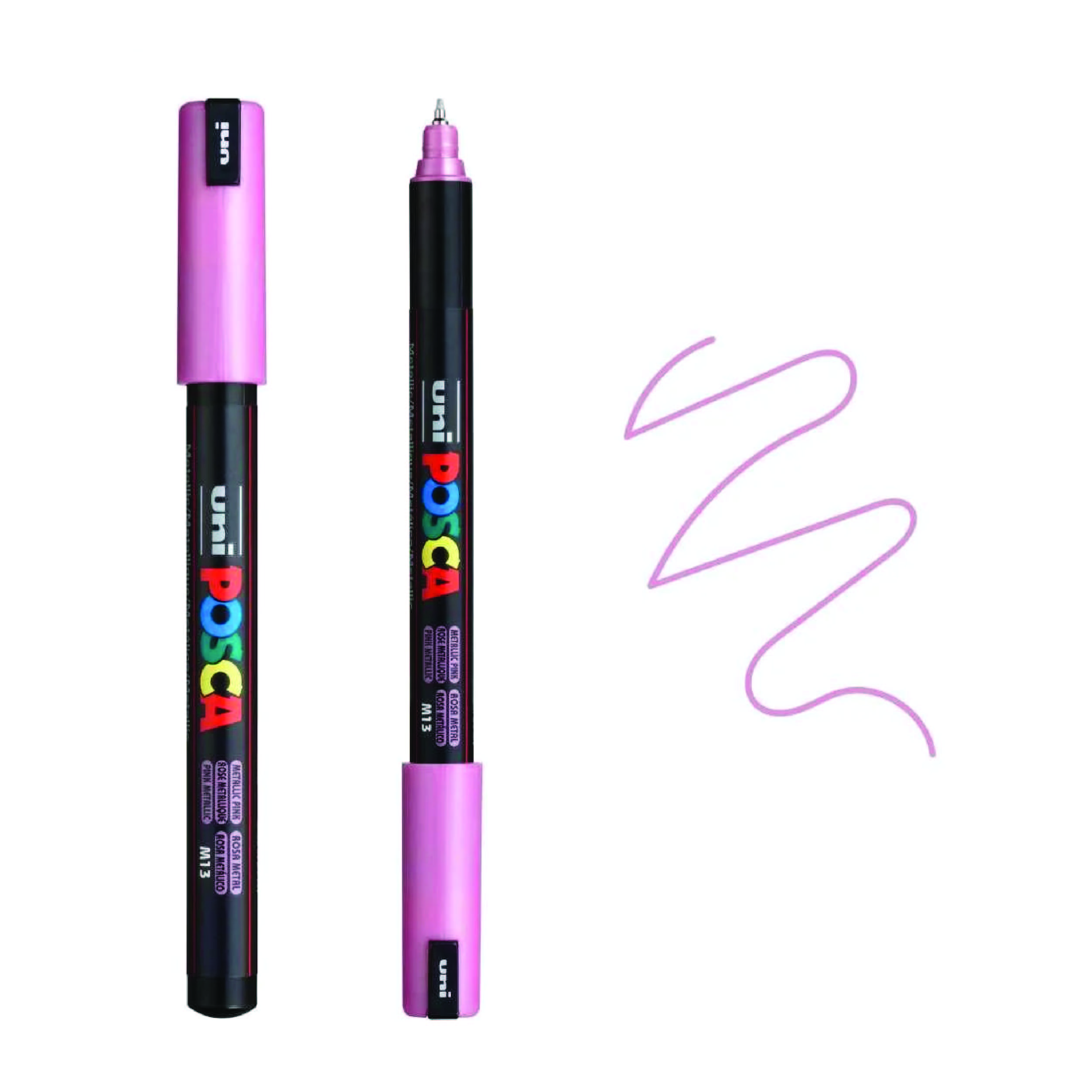 Marker Extra Fine Tip 0.7mm Metal Pink POSCA Uni